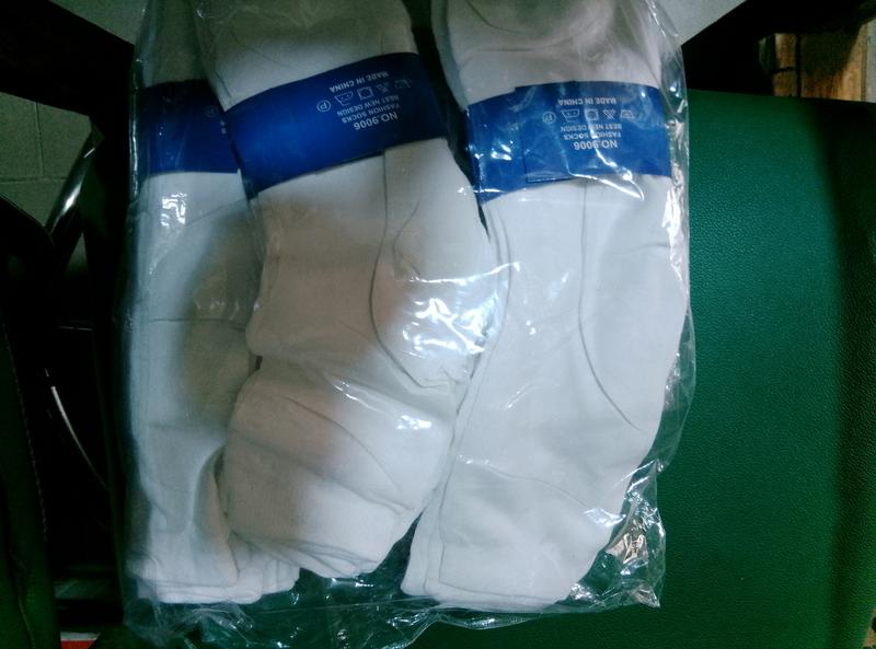 XXL white socks