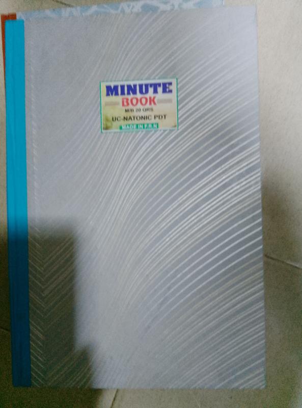 Minute book