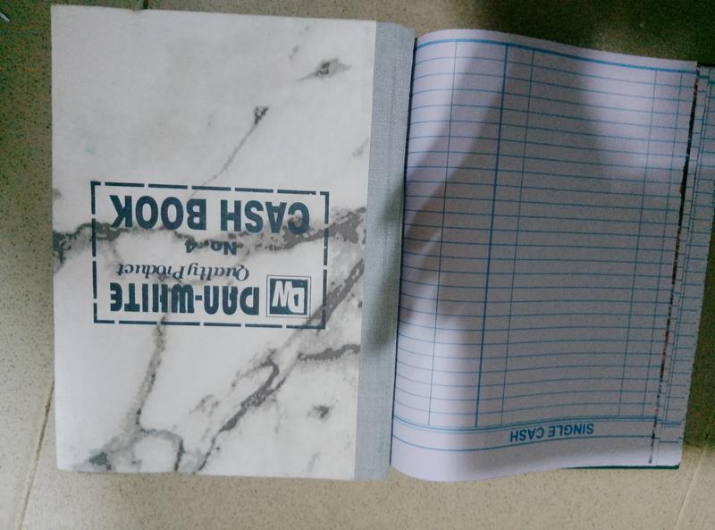 Short single cash book 