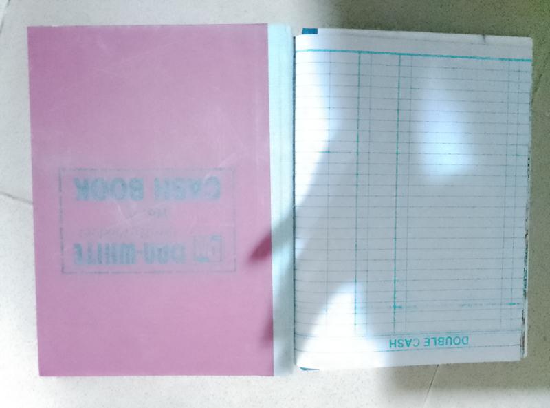 Short double cash book 