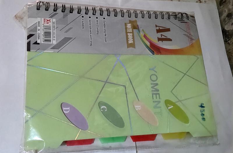 A4 notebook