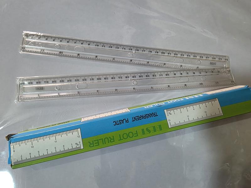 Long plastic ruler