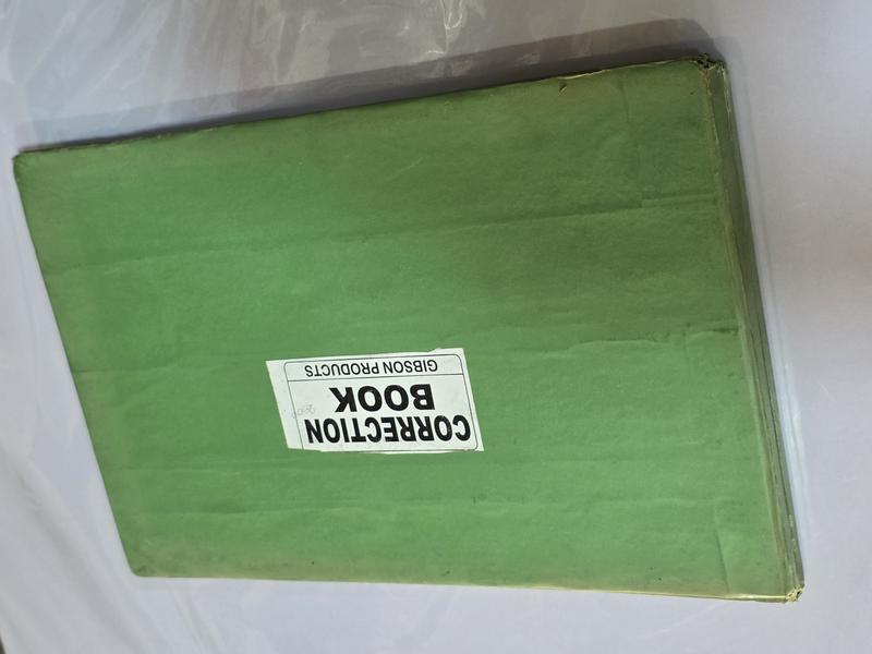 Correction book
