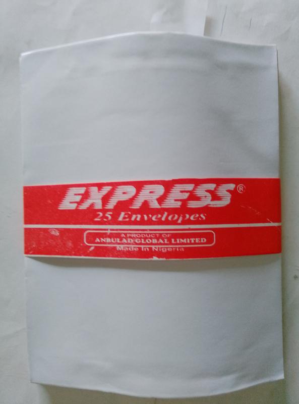 Photo size white envelope 